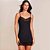 Camisola Hope Love Stories Renda In26 Preto Feminino - Imagem 1