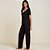 Pijama Longo Hope Moon Viscose e Renda In26 Preto Feminino - Imagem 3