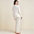 Pijama Longo Hope Flora Viscose In26 Off White Feminino - Imagem 2