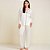 Pijama Longo Hope Flora Viscose In26 Off White Feminino - Imagem 1