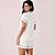 Short Doll Hope Flora Viscose In26 Off White Feminino - Imagem 2