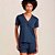 Short Doll Hope Happy Viscose e Renda In26 Azul Feminino - Imagem 1