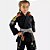Kimono Jiu Jitsu Atama Ultra Light Sunset Preto Infantil - Imagem 3