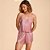Babydoll Recco Charmeuse Prime e Renda Ve27 Rosa Feminino - Imagem 1