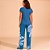 Pijama Recco Microfibra e Supermicro Ve27 Azul Feminino - Imagem 2