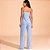 Pijama Recco Viscose Plana Ve27 Azul Feminino - Imagem 2