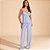 Pijama Recco Viscose Plana Ve27 Azul Feminino - Imagem 1