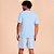 Pijama Recco Manga Curta Microfibra Ve27 Azul Masculino - Imagem 2