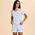 Pijama Recco Blusa Manga Microfibra Ve27 Azul Feminino - Imagem 1