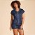 Pijama Baunilha Manga Japonesa Viscose Ve27 Marinho Feminino - Imagem 1