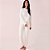 Pijama Longo Hope Plush Sincronia In26 Off White Feminino - Imagem 1