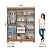 Guarda-roupa B369 06 Portas Nature/Off White - Imagem 3