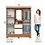 BS07 Guarda-roupa BS07 04 Portas Nature/Off White - Imagem 3