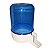 Bebedouro Animalplast Grande 300ml - Malha Fina - Azul Com Base Branca - Imagem 1
