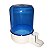 Bebedouro Animalplast Grande 300ml - Malha Larga - Azul Com Base Branca - Imagem 1