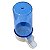 Bebedouro Animalplast Médio 200ml - Malha Larga - Azul Com Base Branca - Imagem 1