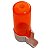 Bebedouro Animalplast Pequeno 100ml - Malha Larga - Laranja com Base Branca - Imagem 1
