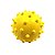 Brinquedo Furacão Pet Bola Maciça Cravo Amarelo - Imagem 1