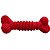 Brinquedo Osso de Borracha Superbone Furacão Pet G Vermelho - Imagem 1
