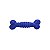 Brinquedo Osso de Borracha Superbone Furacão Pet M Azul - Imagem 1
