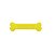 Brinquedo Osso de Borracha Topbone Furacão Pet M Amarelo - Imagem 1