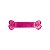 Brinquedo Osso de Borracha Topbone Furacão Pet M Rosa - Imagem 1