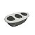 Comedouro 3 Furos Pequeno - Cores Diversas - Plastpet - Imagem 2