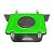Comedouro Lateral 1 Furo - Gancho Curto - Verde - Imagem 1