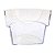 Comedouro Meia Lua Base - Azul - Cristal - Ambar - Inquebravel - Animalplast - 60ml - 100und - Imagem 3