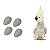 Ovo Indez Branco - Para Cacatua - Tamanho Grande - Unidade - Ornamental - Imagem 1
