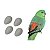 Ovo Indez Branco - Para Red Rumped e Rosela - N6 - Unidade - Animalplast - Imagem 2