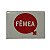 Plaqueta de Identificação de Alumínio - Fêmea - Imagem 1