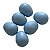 20 x Ovos Indez Azul - Para Red Rumped e Rosela - N6 - Unidade - Animalplast - Imagem 1