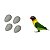 20 x Ovos Indez Branco - Para Agapornis e Periquito - N4 - Unidade - Animalplast - Imagem 2