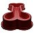 Comedouro de Plástico Osso 500ml - Vermelho - Imagem 1