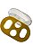 Comedouro 4 Furos Amarelo | Ornamental - Imagem 3