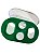 Comedouro 4 Furos Verde | Ornamental - Imagem 3
