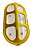 Comedouro 6 Furos Amarelo | Injetfour - Imagem 1