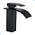 TORNEIRA BANHEIRO LAVABO MONOCOMANDO MISTURADOR CASCATA BICA BAIXA PRETO BLACK FOSCO - Imagem 8