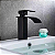 TORNEIRA BANHEIRO LAVABO MONOCOMANDO MISTURADOR CASCATA BICA BAIXA PRETO BLACK FOSCO - Imagem 3