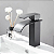 TORNEIRA BANHEIRO LAVABO MONOCOMANDO MISTURADOR CASCATA BICA BAIXA PRETO BLACK FOSCO - Imagem 6