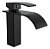 TORNEIRA BANHEIRO LAVABO MONOCOMANDO MISTURADOR CASCATA BICA BAIXA PRETO BLACK FOSCO - Imagem 1