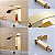 TORNEIRA BANHEIRO LAVABO CASCATA MISTURADOR MONOCOMANDO BAIXA DOURADA GOLD - Imagem 5