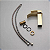 TORNEIRA BANHEIRO LAVABO CASCATA MISTURADOR MONOCOMANDO BAIXA DOURADA GOLD - Imagem 12