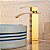 TORNEIRA BANHEIRO LAVABO MONOCOMANDO MISTURADOR CASCATA ALTA DOURADA GOLD - Imagem 12