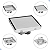 RALO OCULTO TAMPA INVISÍVEL QUADRADO 10X10 INOX COM VÁVULA ANTI INSETO - Imagem 6