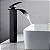 TORNEIRA BANHEIRO LAVABO MONOCOMANDO MISTURADOR CASCATA BICA ALTA PRETO BLACK FOSCO - Imagem 6