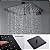 KIT DUCHA CHUVEIRO COM ACABAMENTO E REGISTRO MISTURADOR PRETO BLACK FOSCO - Imagem 5