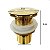 VÁLVULA RALO CLICK POP UP LUXO INTELIGENTE PARA CUBA DOURADO GOLD - Imagem 2