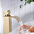 TORNEIRA BANHEIRO LAVABO COM MISTURADOR MONOCOMANDO CASCATA BICA ALTA DOURADA ESCOVADA - Imagem 10
